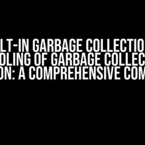 Git’s Built-in Garbage Collection vs JGit Handling of Garbage Collection Operation: A Comprehensive Comparison